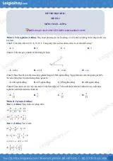 Đề thi học kì 2 Toán 6 - Đề số 2 - Chân trời sáng tạo
